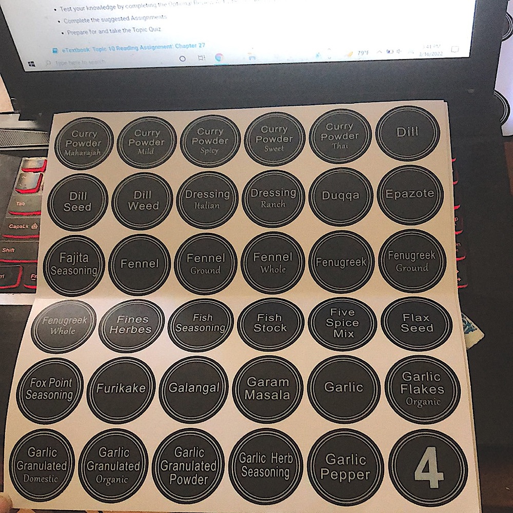 Seasoning Labels - Picture 4 of 10